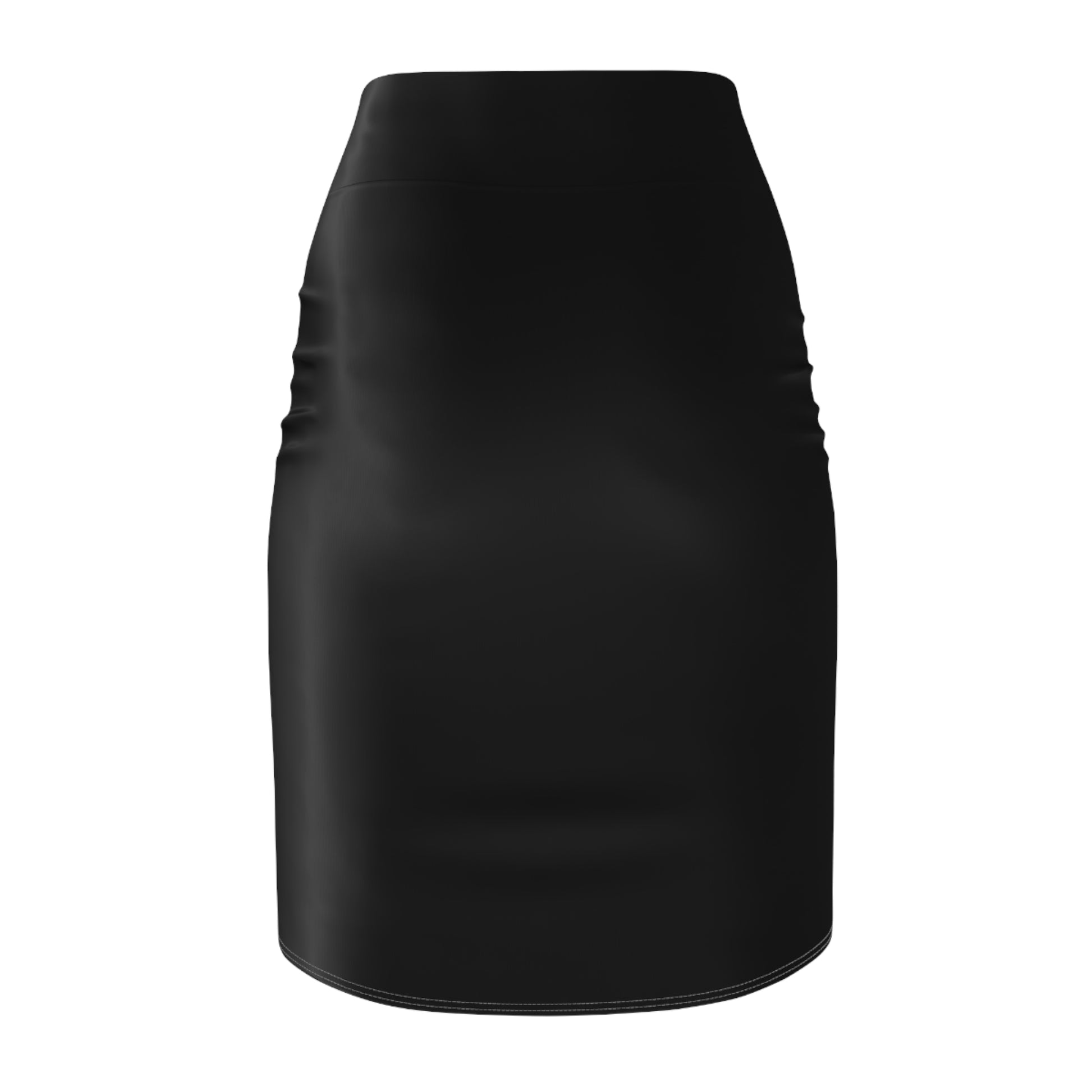 Black pencil skirt on a white background
